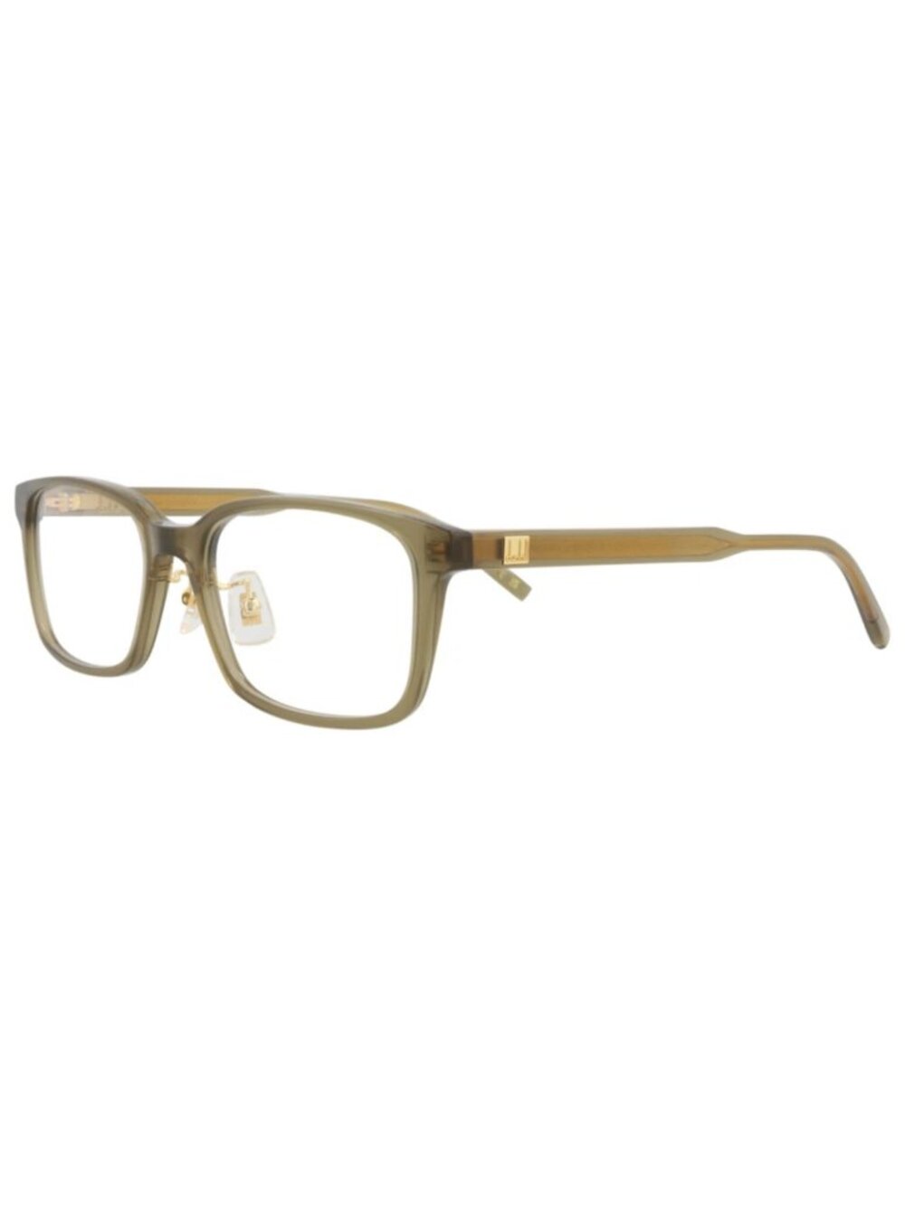 New Dunhill Women's Eyeglasses Square Rectangle Acetate Frame Mens Brown Brown